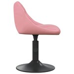 Vidaxl tabouret de bar rose velours
