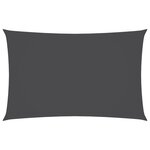 vidaXL Voile de parasol tissu oxford rectangulaire 2 5x5 m anthracite