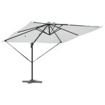 vidaXL Parasol Couleur sable 286 x 285 x 270 cm Aluminium