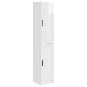 vidaXL Ensemble de Meubles 2 Pièces Blanc brillant Bois d'ingénierie
