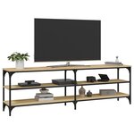 vidaXL Meuble TV chêne sonoma 160x30x50 cm bois d'ingénierie