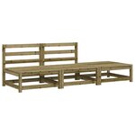 vidaXL Canapé de jardin sans accoudoirs repose-pieds bois pin imprégné