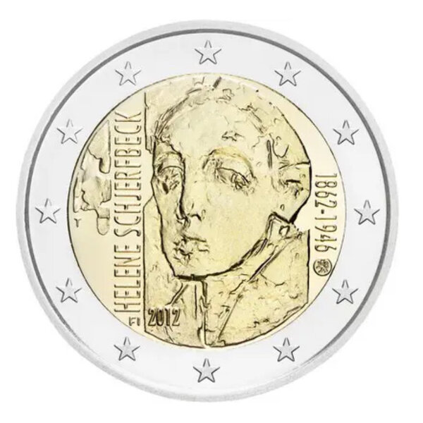 2 euros commémorative Finlande 2012 - Helene Schjerfbeck.
