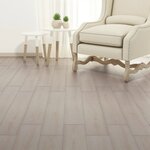 vidaXL Planche de plancher PVC autoadhésif 5 21 m² 2 mm Blanc chêne