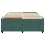 vidaXL Cadre de lit sans matelas vert foncé 140x200 cm velours