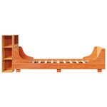 vidaXL Cadre de lit sans matelas cire marron 100x200cm bois pin massif