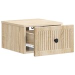 vidaXL Cabinet de chevet mural 2 Pièces Chêne Sonoma 33 x 34 5 x 20 cm