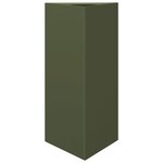 vidaXL Jardinière vert olive triangulaire 40x34 5x70 cm acier