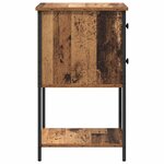 vidaXL Cabinet de chevet Bois ancien 32 x 42 x 70 cm Bois d'ingénierie