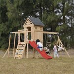 Aire de jeux - Toboggan rouge - Duncan