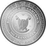 Monnaie GILA MONSTER Mexican Cinco Grandes 1/4 Oz Argent 500 Francs Cameroon 2026 (PRÉCOMMANDE)