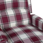 Vidaxl fauteuil inclinable rouge tissu