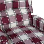 vidaXL Fauteuil inclinable Rouge Tissu