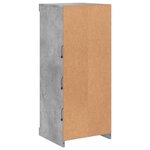 vidaXL Buffet avec lumières LED gris béton 41x37x100 cm