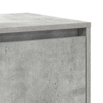 vidaXL Buffet Gris Béton Gris béton Bois d'ingénierie 135 x 41 x 75 cm
