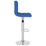 vidaXL Tabourets de bar lot de 2 bleu tissu