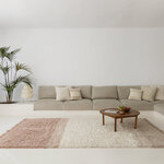 Tapis laine rose dégradé - 140 x 200 cm