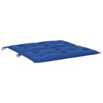 vidaXL Coussin de banc de jardin bleu 100x(50+50)x7 cm tissu oxford