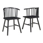 Lot de 2 chaises de salle à manger salon design moderne cuisine noir 03_0009634