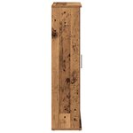 vidaXL Meuble de salle de bain avec porte-rouleau vieux bois