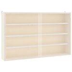 vidaXL Vitrine de collection en bois avec portes 60 x 8 5 x 37 cm