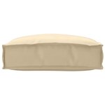 vidaXL Coussin pour assise de palette Beige 50 x 50 x 12 cm
