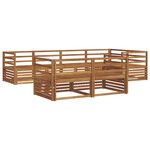 vidaXL Ensemble de canapés d'extérieur 7 pc Naturel