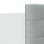 vidaXL Cadre de lit avec tête de lit blanc 90x190 cm bois d'ingénierie