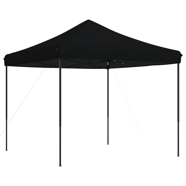 vidaXL Tente de réception pliable escamotable noir 292x292x315 cm
