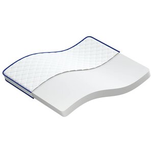 vidaXL Matelas Blanc 200 x 180 x 17 cm Mousse PU