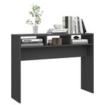 vidaXL Table console Gris 105x30x80 cm Aggloméré