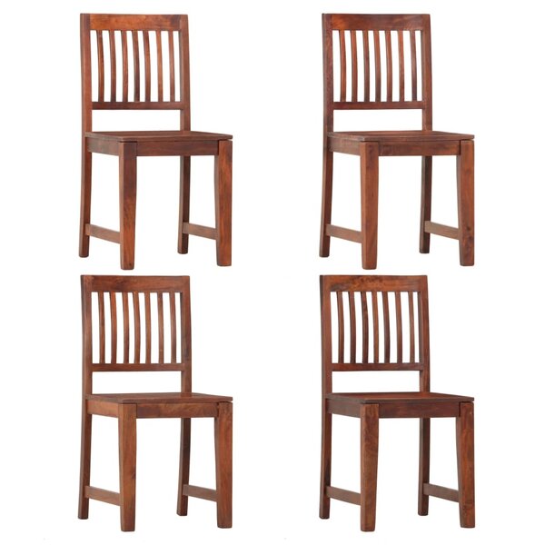 vidaXL Chaises à manger lot de 4 bois solide de manguier