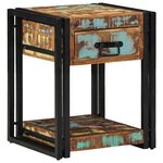 vidaXL Cabinet de chevet avec tiroir 2 Pièces 40 x 40 x 50 cm