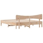 vidaXL Cadre de lit sans matelas 200x200 cm bois massif de pin