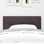 vidaXL Tête de Lit LED avec tête de lit Marron foncé 100 cm tissu
