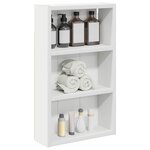 vidaXL Armoire murale de salle de bain Blanc 30 x 10 x 50 cm