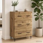 vidaXL Armoire à tiroirs 66 x 34 5 x 89 5 cm Bois d'ingénierie