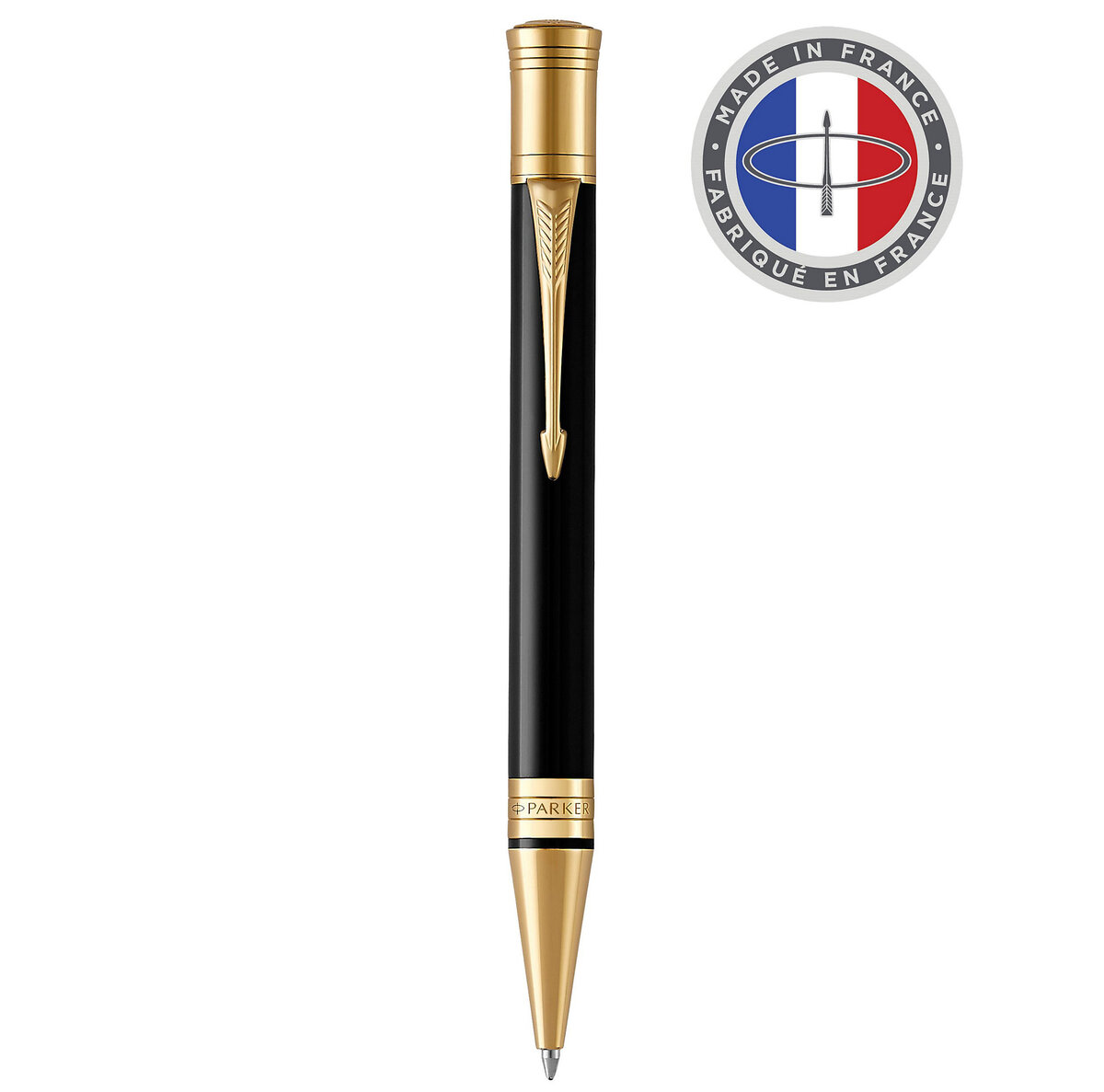 Stylo-plume Parker Jotter CT - Pointe Moyenne Acier - Encre Bleue - Design Classique Et Durable - Garantie 2 Ans