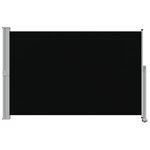 vidaXL Auvent latéral rétractable de patio 160 x 300 cm Noir