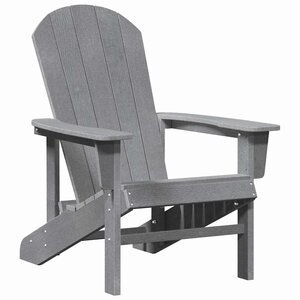 vidaXL Chaise Adirondack Gris clair HDPE