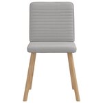 vidaXL Chaises à manger lot de 6 gris nuage tissu