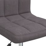 vidaXL Chaise pivotante de salle à manger Taupe Tissu