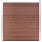 vidaXL Clôture de jardin WPC 1737x186 cm Marron
