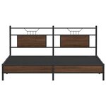 vidaXL Cadre de lit sans matelas chêne marron 160x200 cm