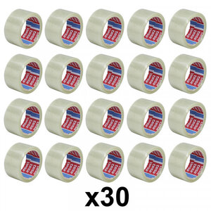 Lot de 30 rubans emballage adhésif transparent tesa 66m x 50mm