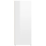 vidaXL Buffet Blanc brillant 80x30x80 cm Bois d'ingénierie