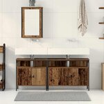 vidaXL Meubles de salle de bain avec stockage Marron 80 x 30 x 60 cm