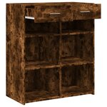 vidaXL Buffet chêne fumé 80x42 5x93 cm bois d'ingénierie