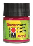 Peinture acrylique 'Decormatt', rouge carmin, 50 ml MARABU