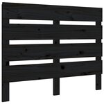 vidaXL Cadre de lit Noir 75x190 cm Bois pin massif Petit simple